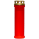 Set 20 candele rosii 98 ore cu capac metalic pentru cimitir Zniczplast